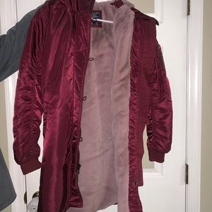 Abercrombie & Fitch Maroon Jacket